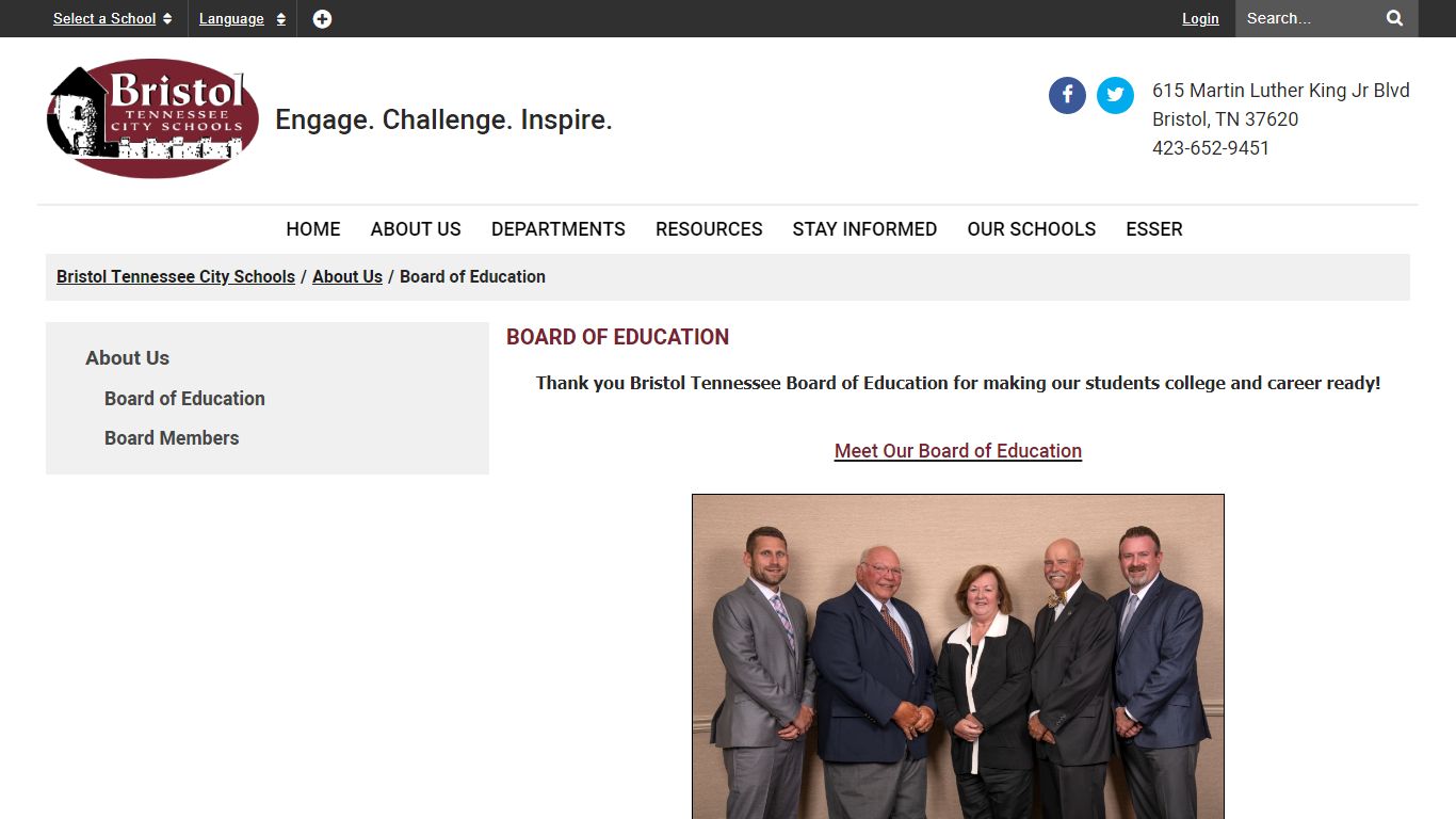 Board of Education - Bristol Tennessee City Schools - SharpSchool